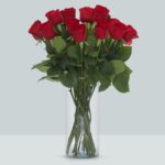 Buque de rosa vermelha com 20 hastes de 60 cm - red alert