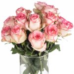 Buque de rosa cor de rosa com 20 hastes de 60 cm - jumilia