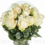 Buque de rosa branca com 20 hastes de 60cm - avalanche