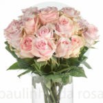 Buque de rosa cor de rosa com 20 hastes de 60 cm - luciane